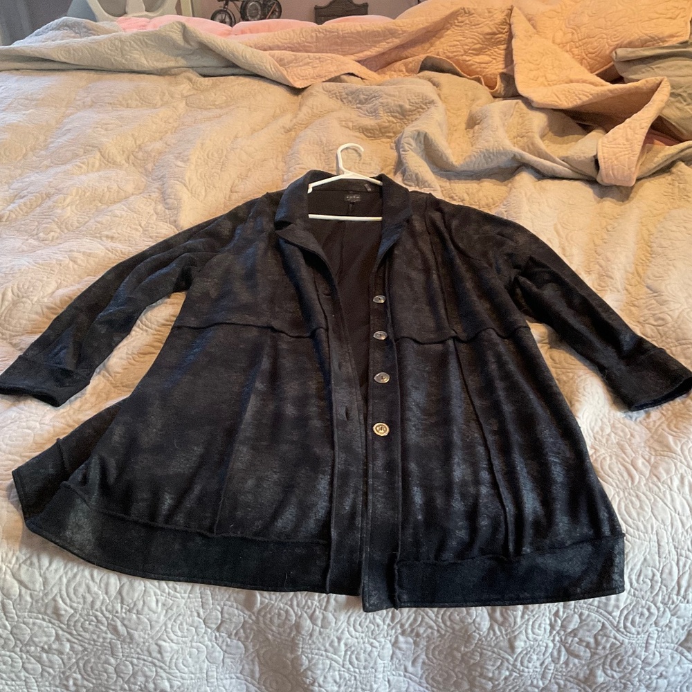 Black long jacket. 2x Zozo